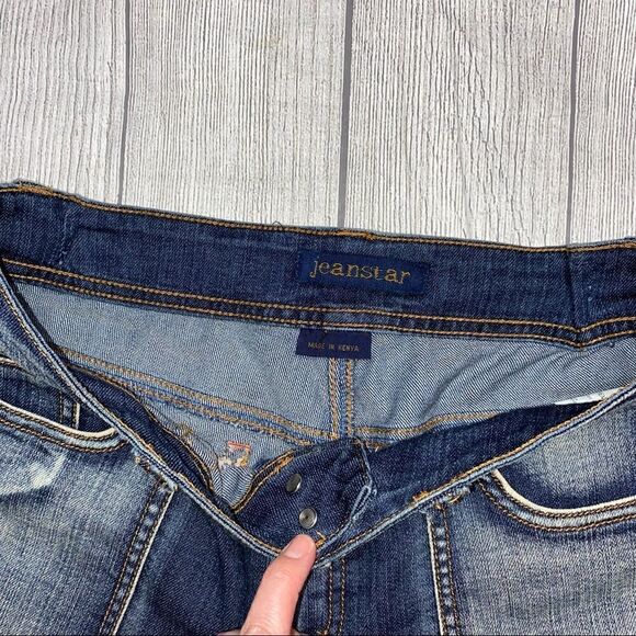 Jeanstar washed denim capris women size 10 - Picture 9 of 12